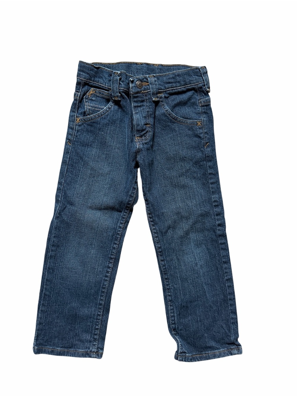 Wrangler Kids Dark Blue Straight-Leg Jeans Size 4